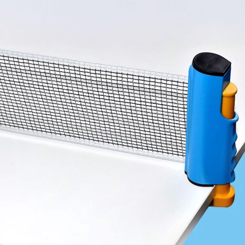 PLOOTA Adjustable Retractable Ping Pong Net & Post. Portable Table Tennis Nets & Clamps. Replacement Outdoor PingPong Net for Any Tables (Fits Tables Up to 2.0 inch Thick) - Image 5